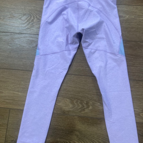 Outdoor Voices TeachSweat Two-Tone Cropped Leggings, Lavender/Blue, Size Small - Picture 7 of 7